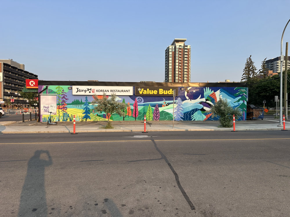 mural in Calgary by artist unknown.