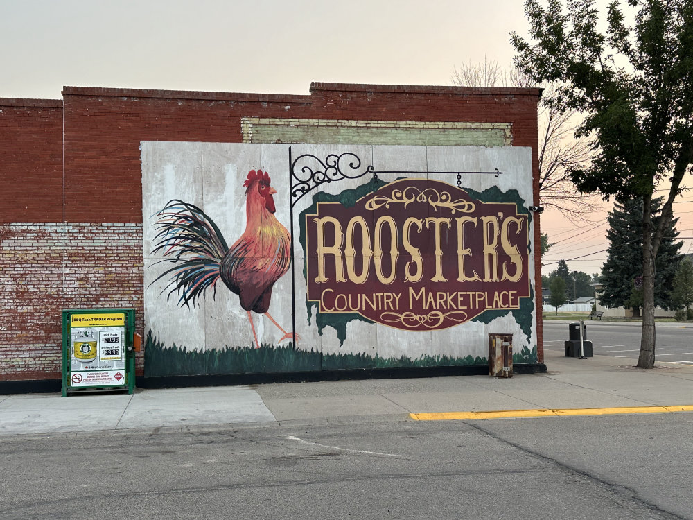 mural in Magrath by artist unknown.