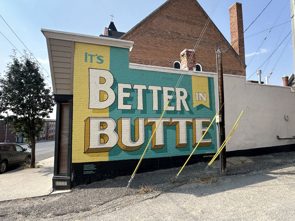 mural in Butte by artist unknown.