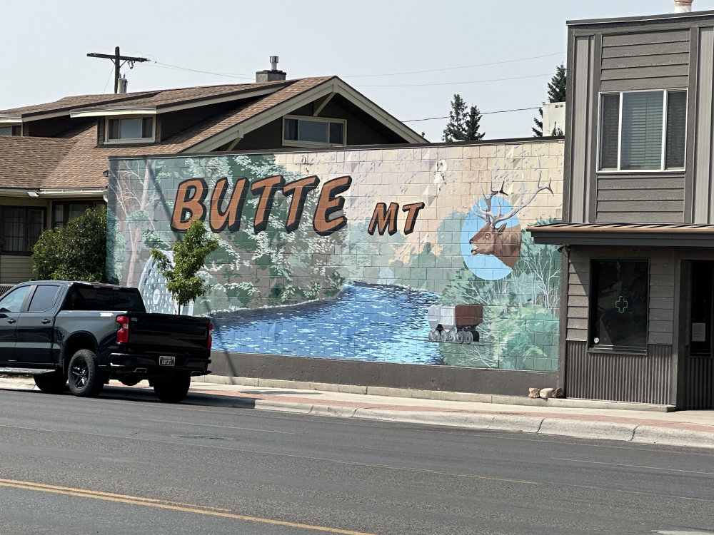 mural in Butte by artist unknown.