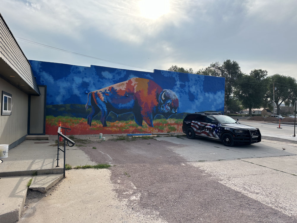 mural in Hot Springs by artist unknown.