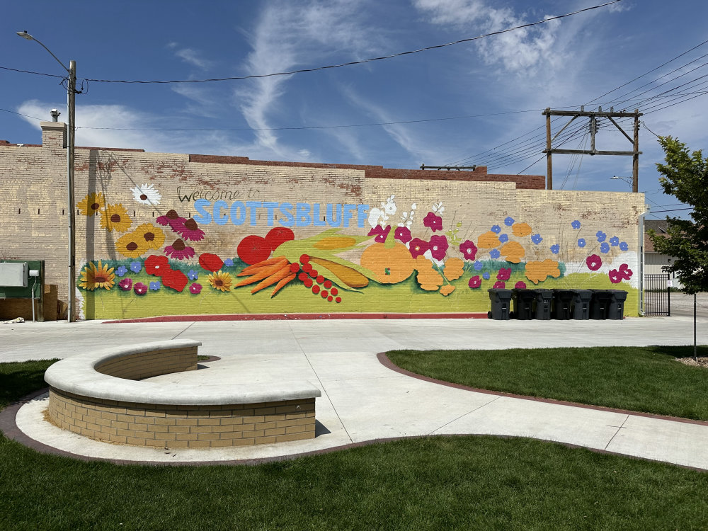 mural in Scottsbluff by artist unknown.