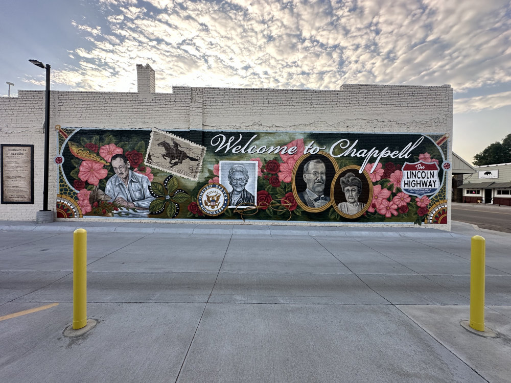 mural in Chappell by artist unknown.