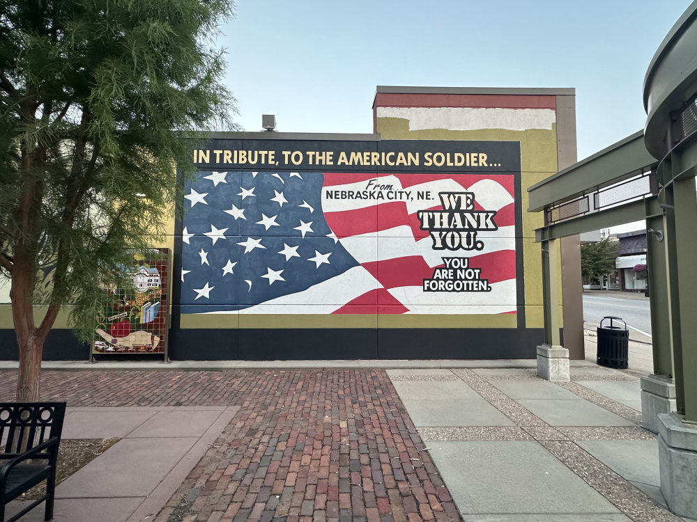 mural in Nebraska City by artist unknown.