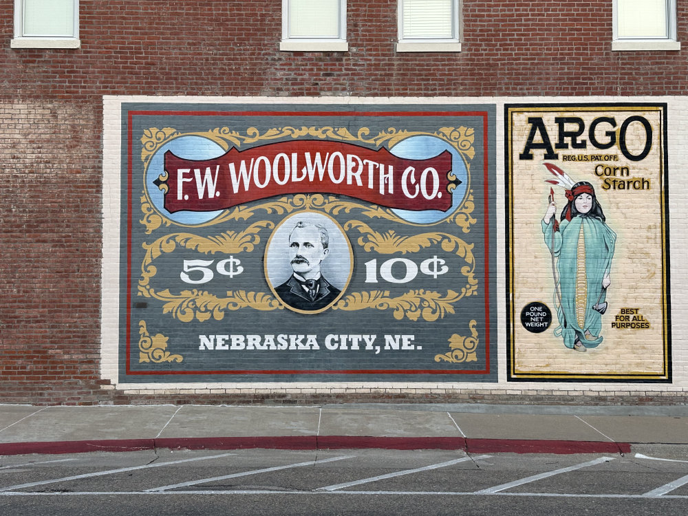 mural in Nebraska City by artist unknown.