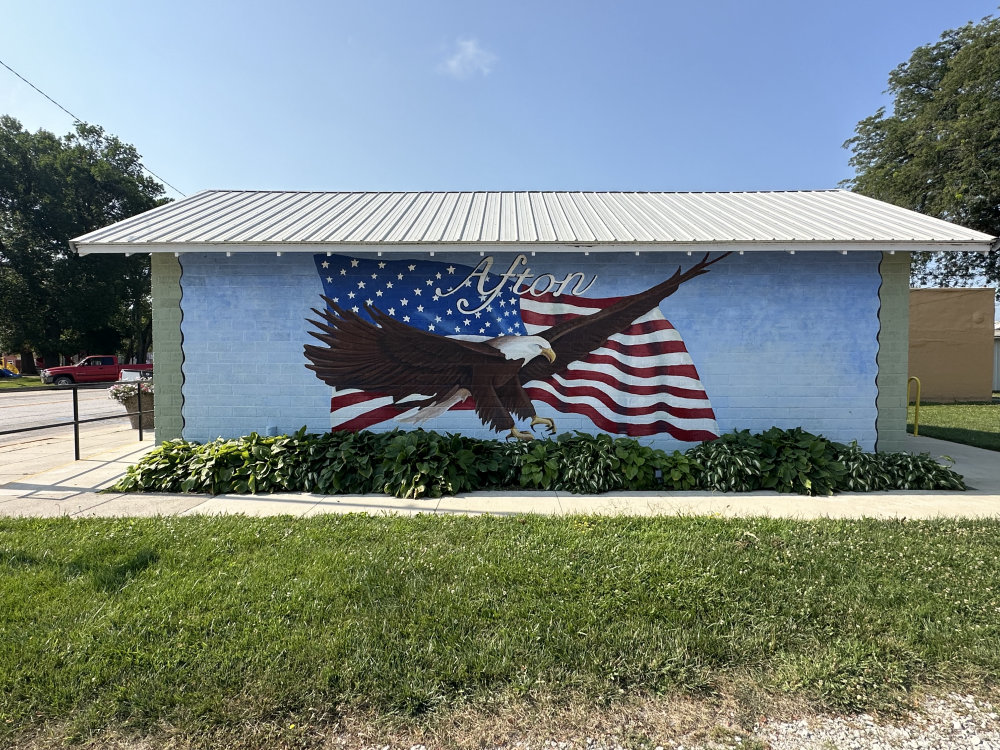 mural in Afton by artist unknown.