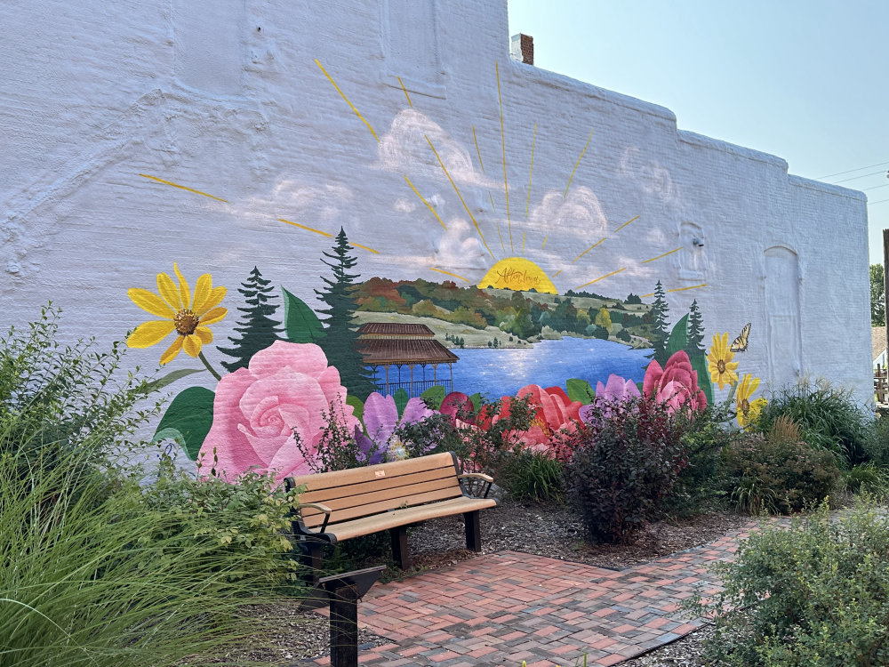 mural in Afton by artist unknown.