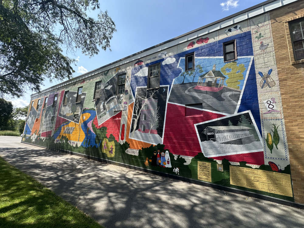 mural in Greenfield by artist unknown.