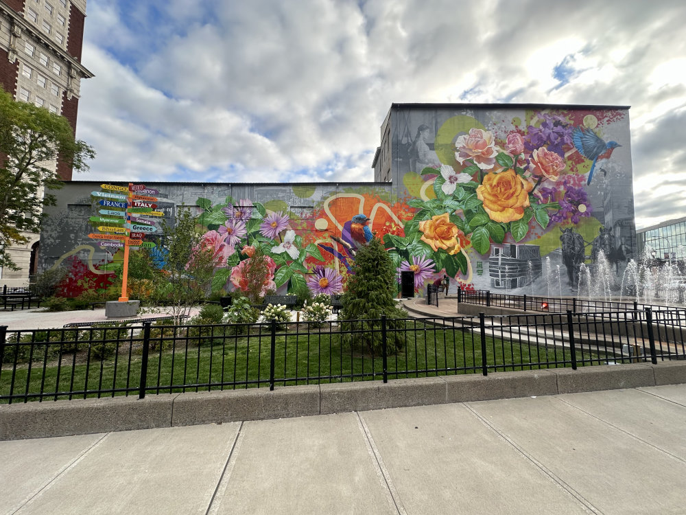 mural in Utica by artist unknown.