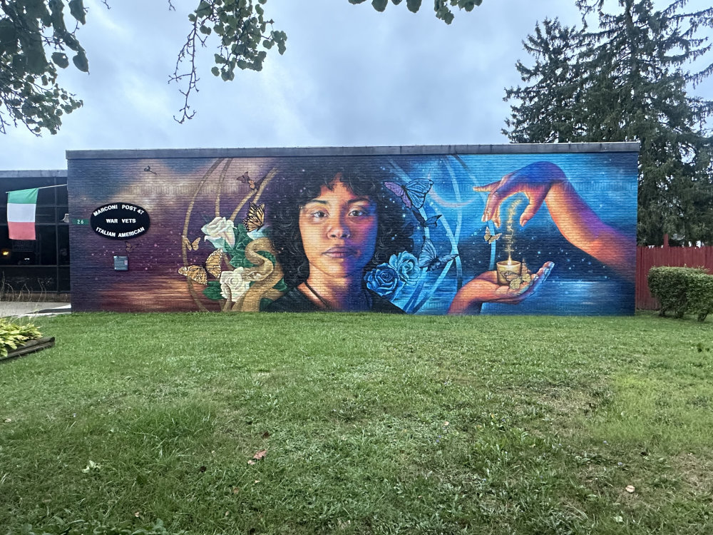 mural in Corning by artist unknown.