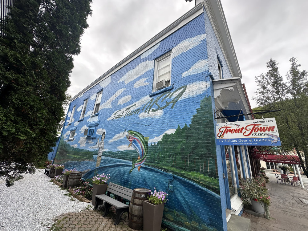 mural in Roscoe by artist unknown.