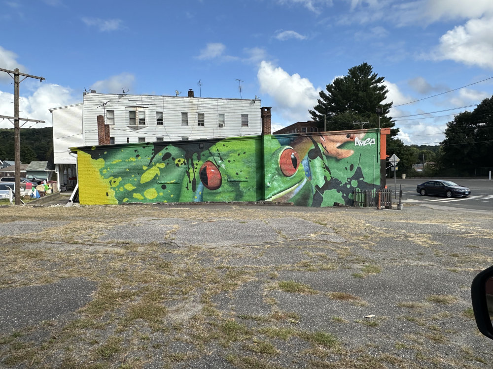 mural in Winsted by artist unknown.