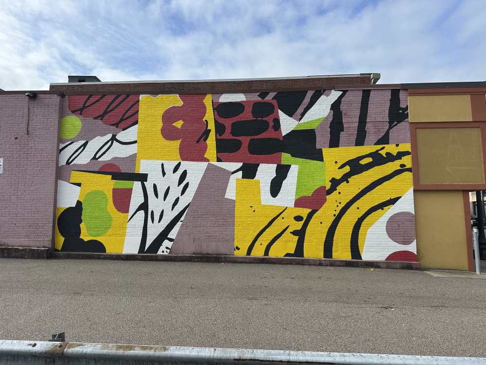 mural in Fall River by artist unknown.