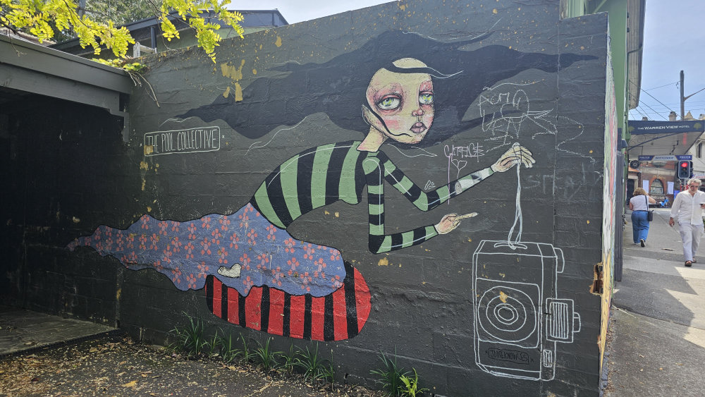 mural in Enmore by artist unknown.