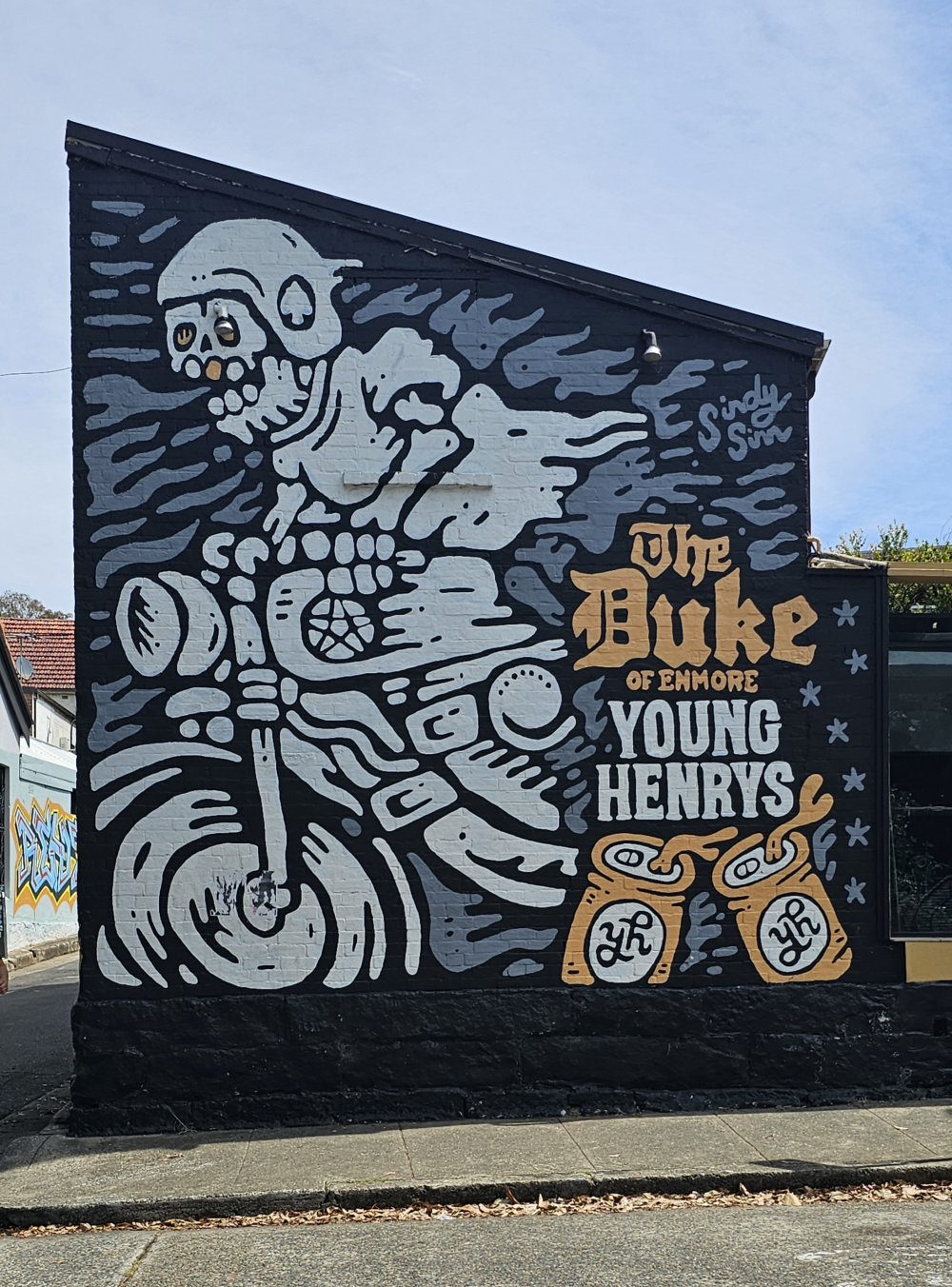 mural in Enmore by artist unknown.