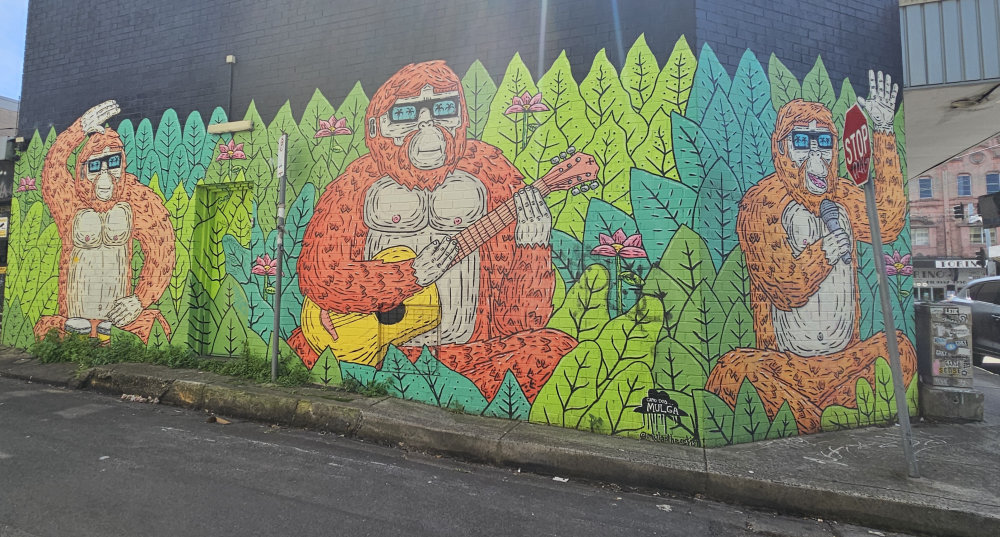 mural in Enmore by artist unknown.