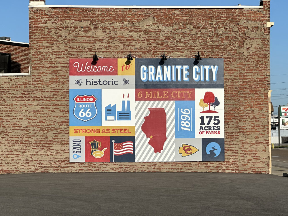 mural in Granite City by artist unknown.