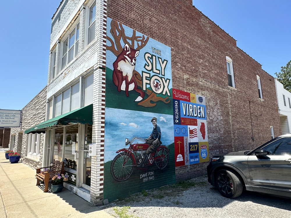 mural in Virden by artist unknown.