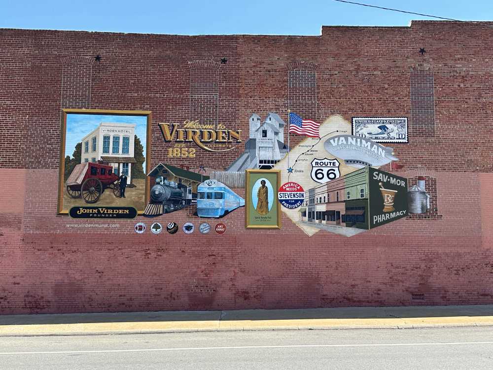 mural in Virden by artist unknown.