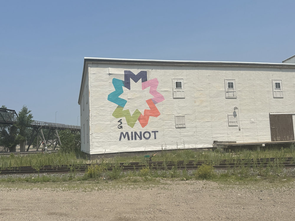 mural in Minot by artist unknown.