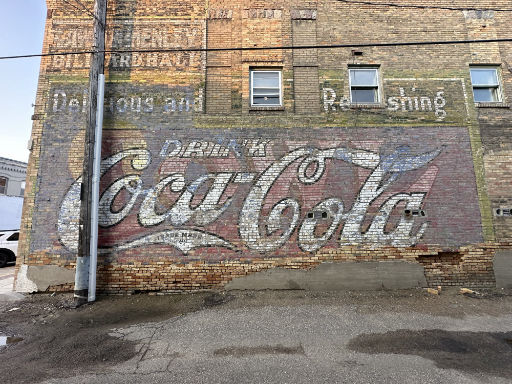 mural in Devils Lake by artist unknown.