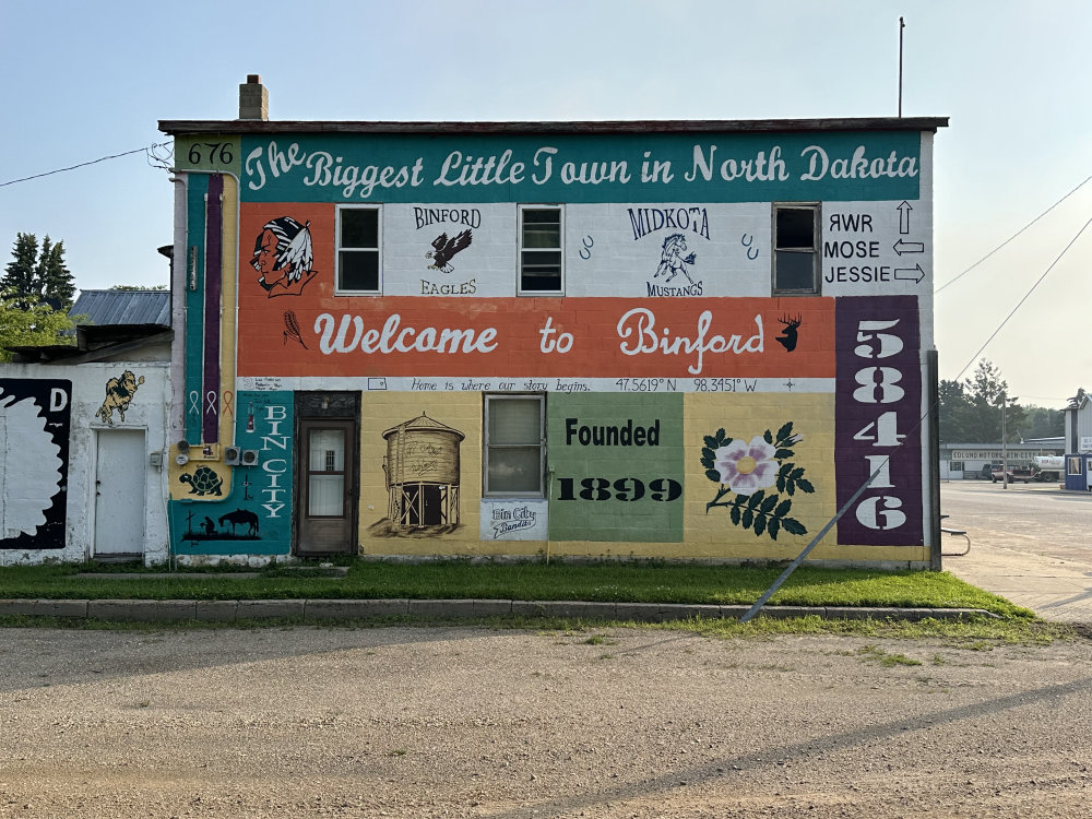 mural in Binford by artist unknown.