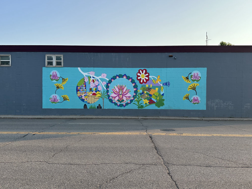 mural in Fargo by artist unknown.