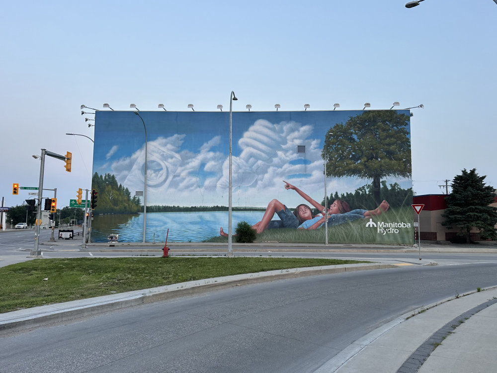 mural in Winnipeg by artist unknown.