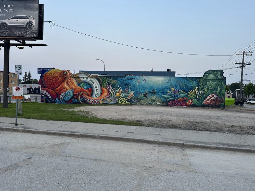 mural in Winnipeg by artist unknown.