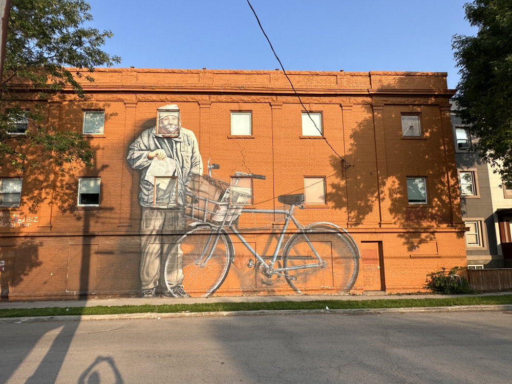 mural in Winnipeg by artist unknown.