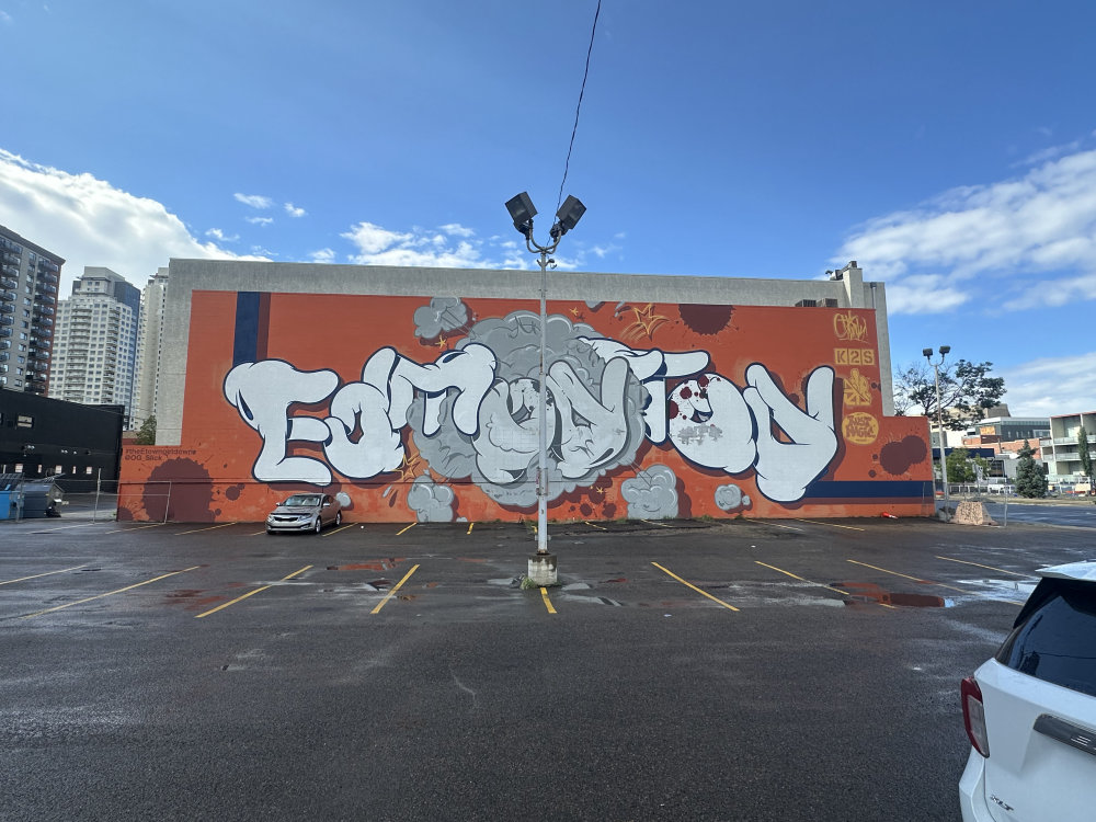 mural in Edmonton by artist unknown.