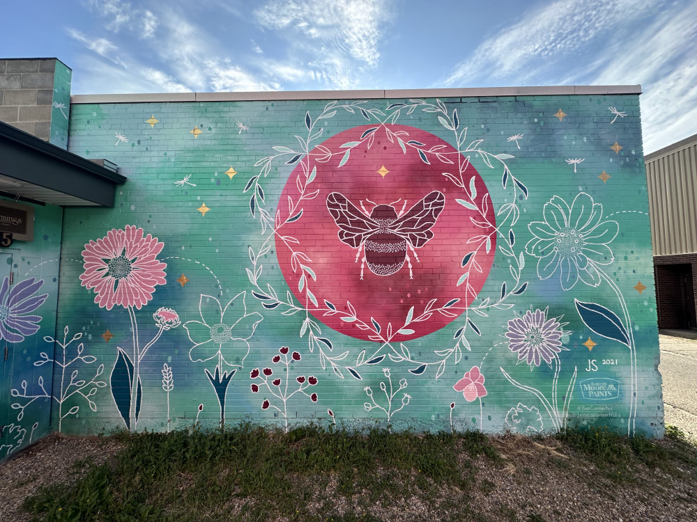 mural in Red Deer by artist unknown.