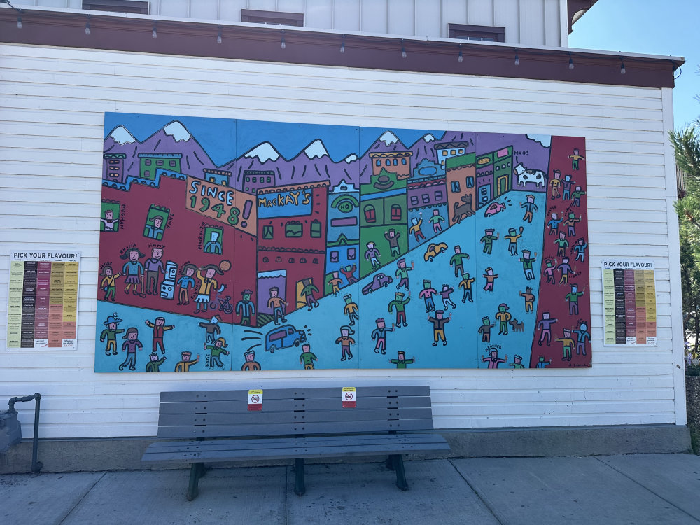 mural in Cochrane by artist unknown.