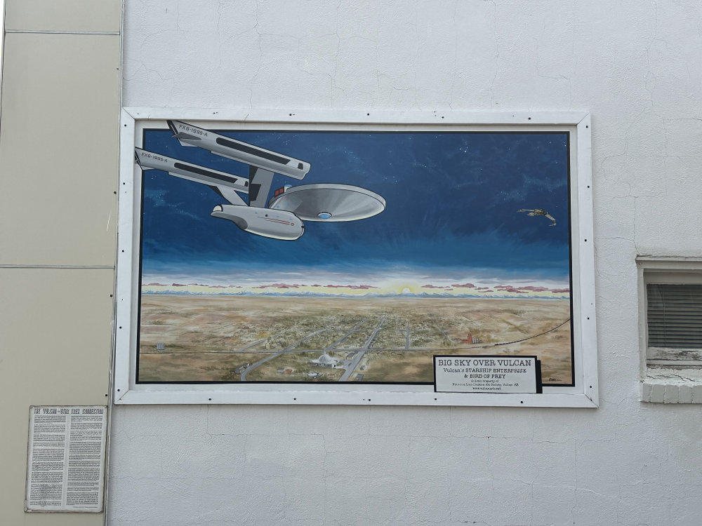 mural in Vulcan by artist unknown.