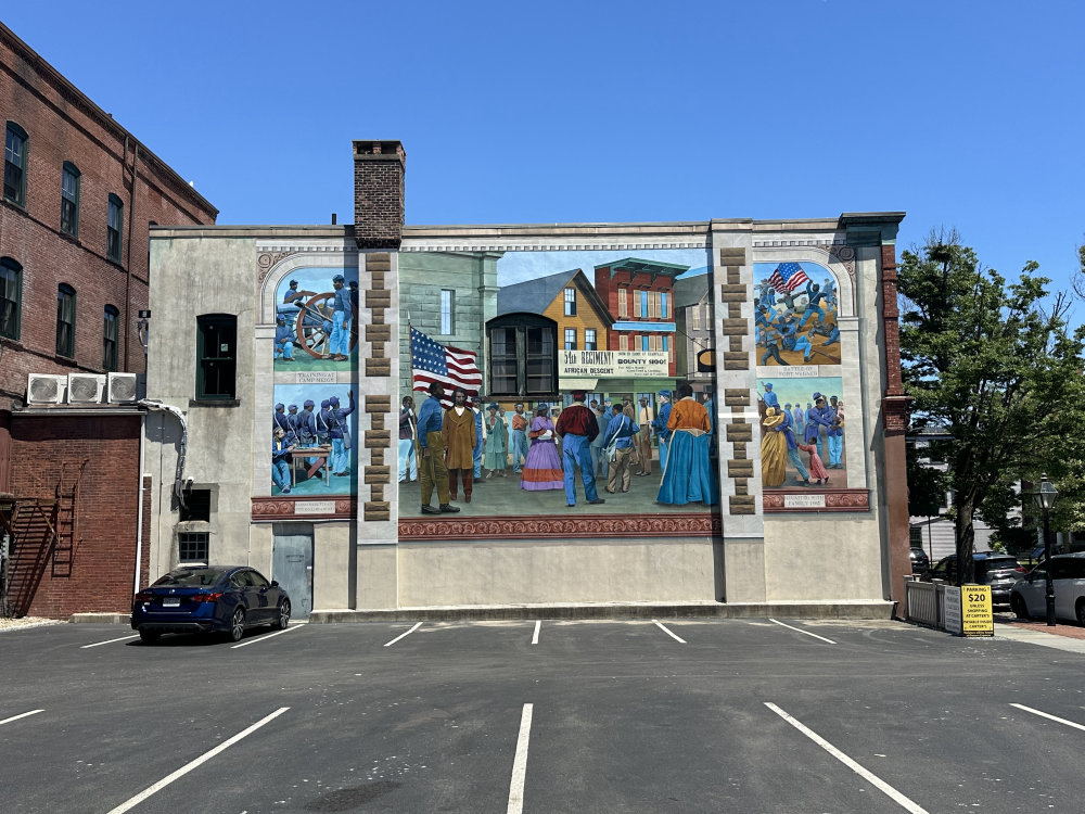 mural in New Bedford by artist unknown.