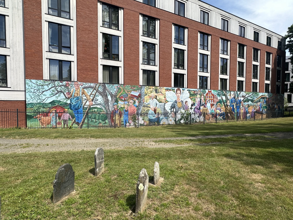 mural in Amherst by artist unknown.