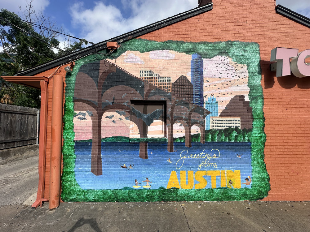 mural in Austin by artist unknown.