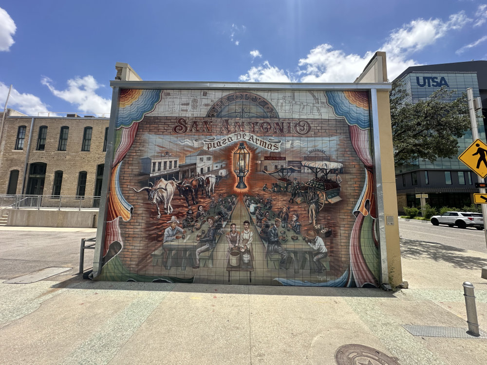 mural in San Antonio by artist unknown.