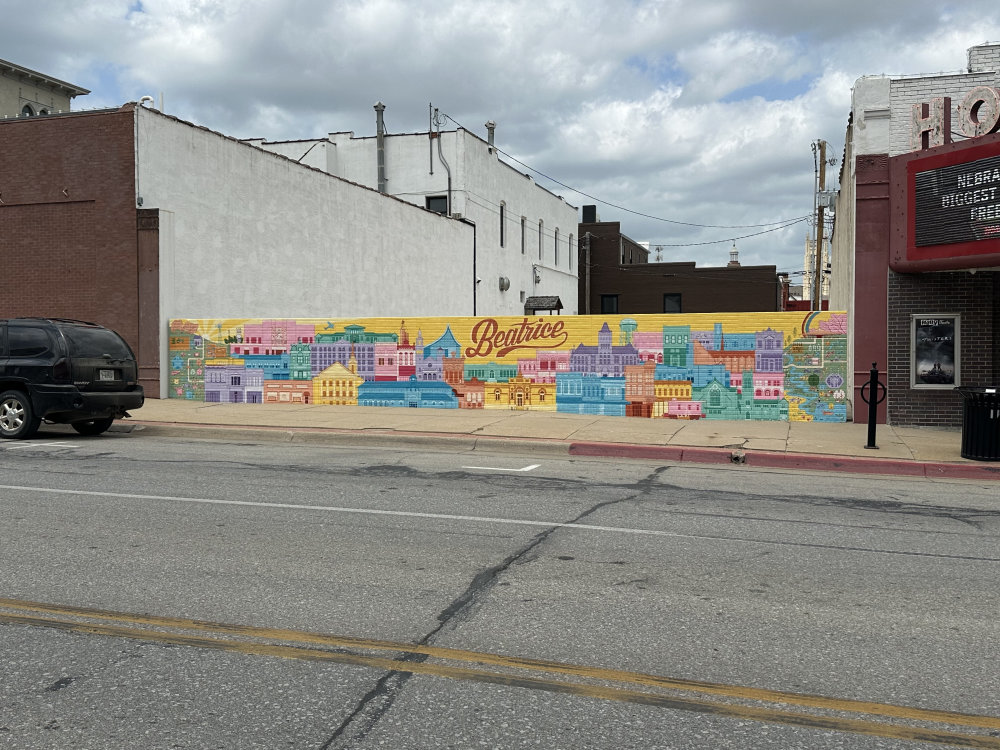 mural in Beatrice by artist unknown.