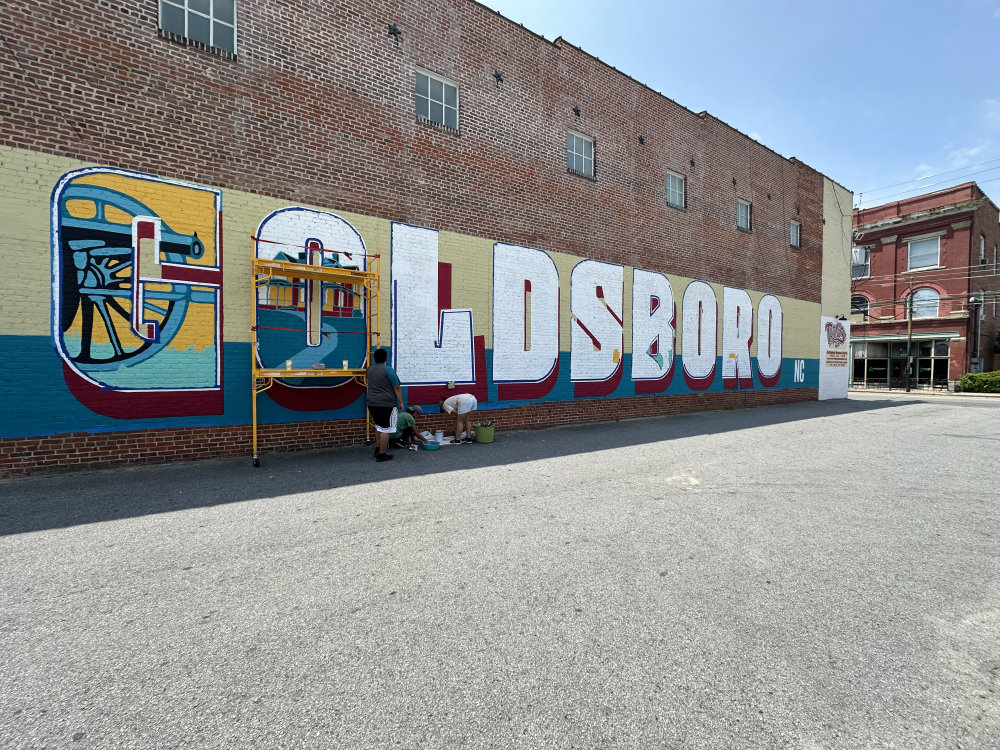 mural in Goldsboro by artist unknown.