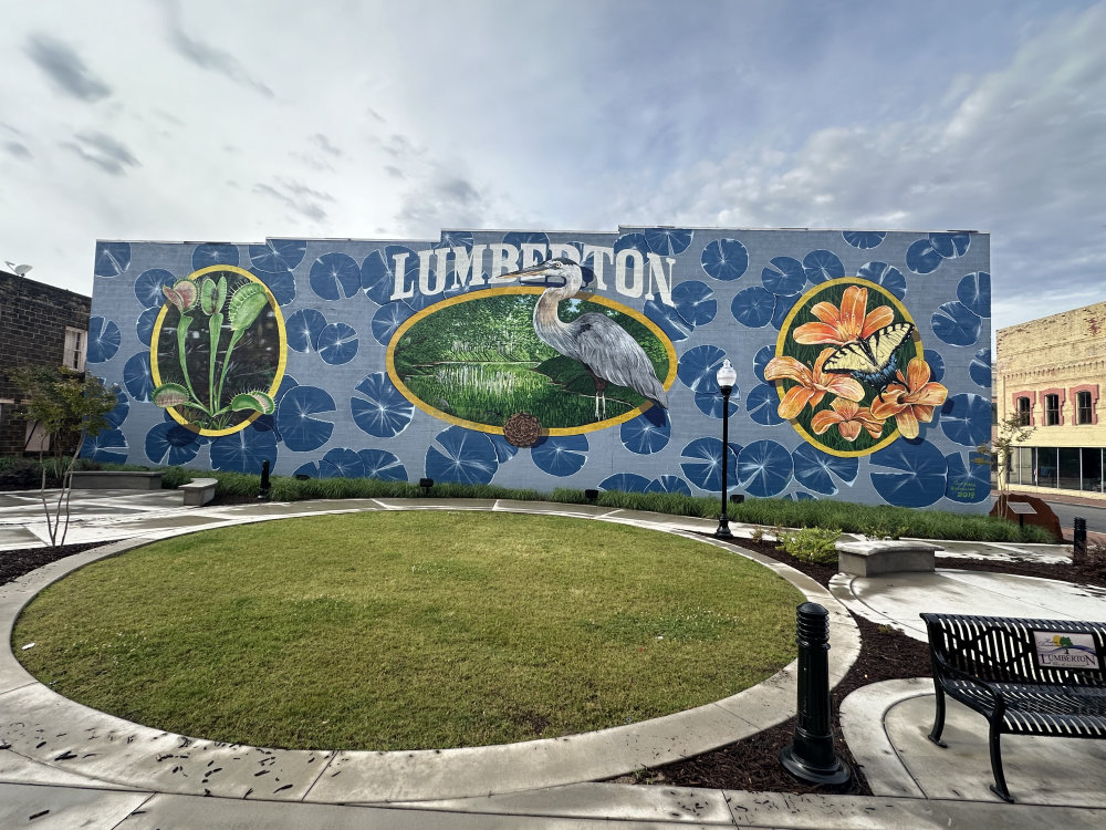 mural in Lumberton by artist unknown.