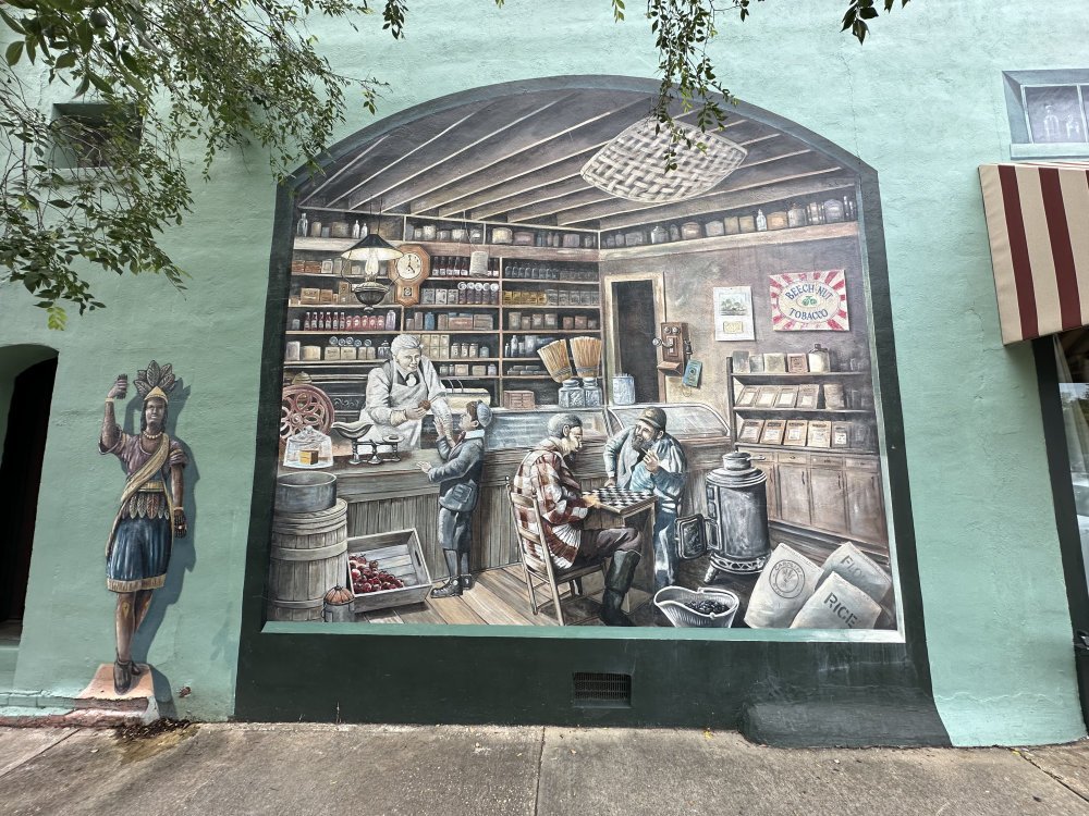 mural in Conway by artist unknown.