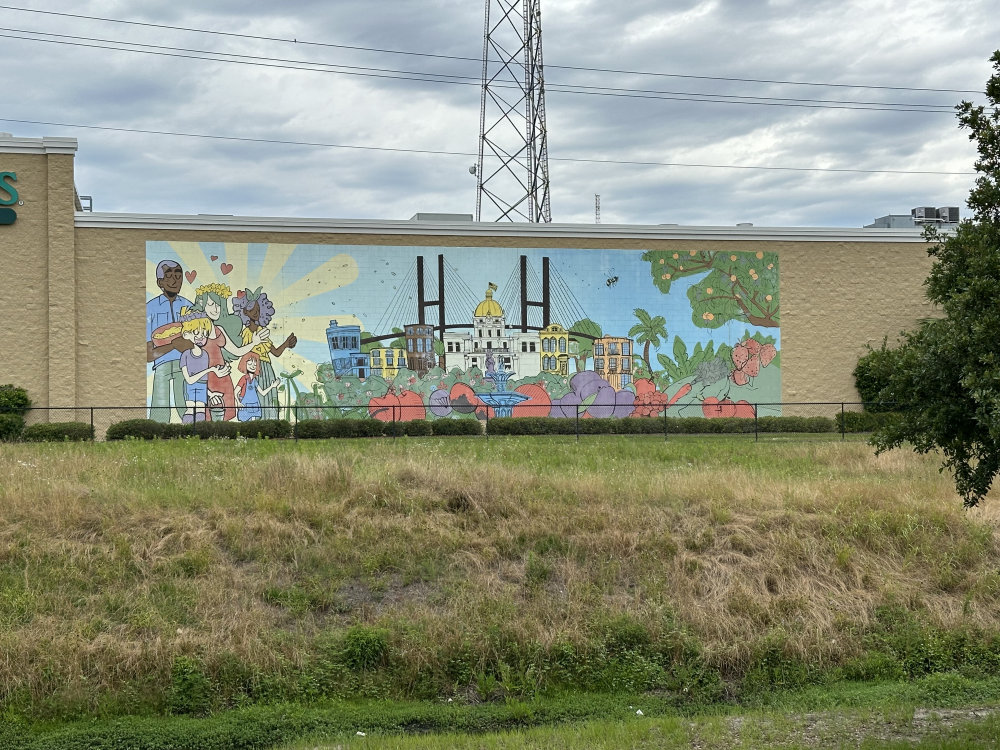 mural in Savannah by artist unknown.