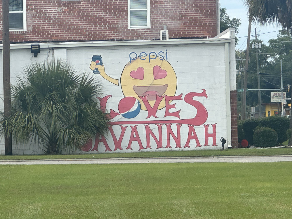 mural in Savannah by artist unknown.