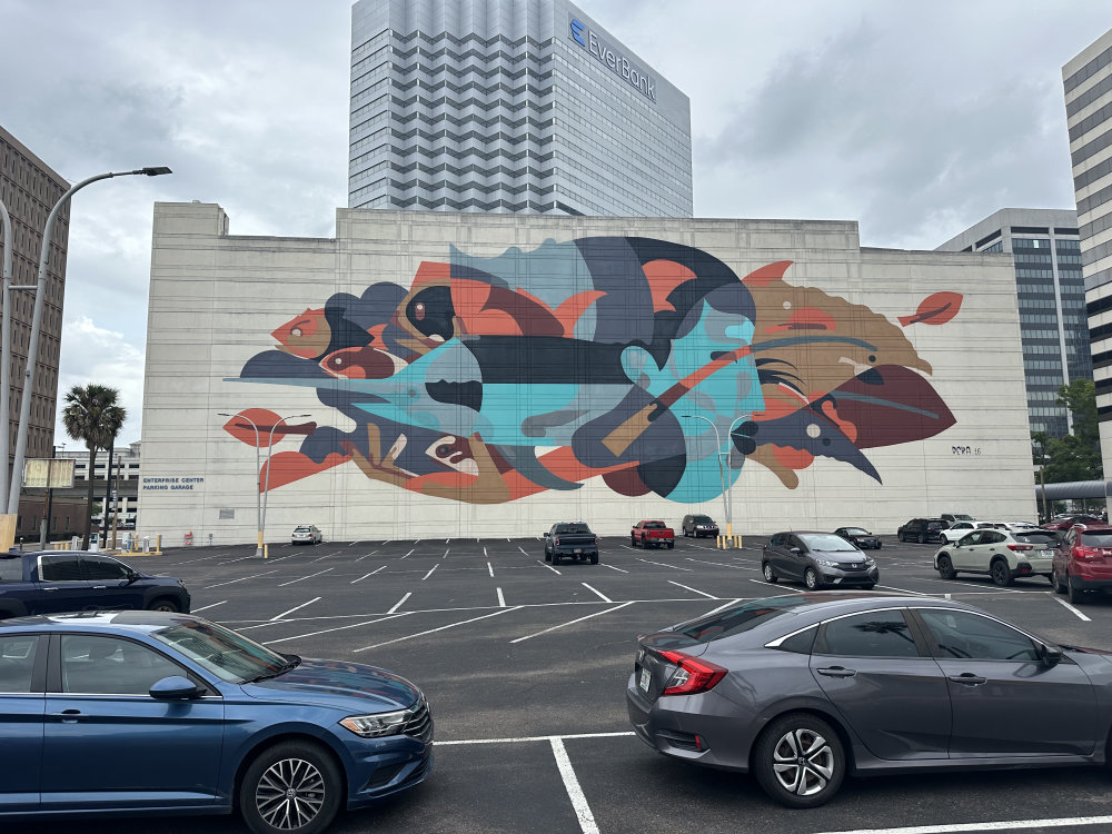 mural in Jacksonville by artist James Reka.