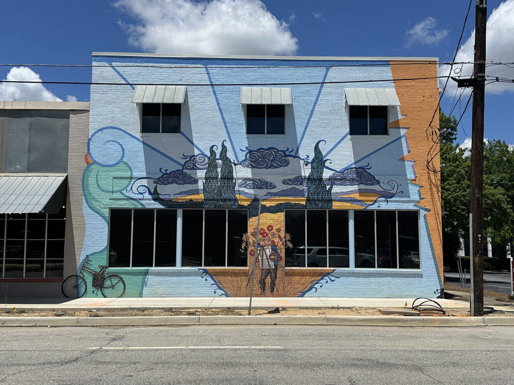 mural in Augusta by artist unknown.