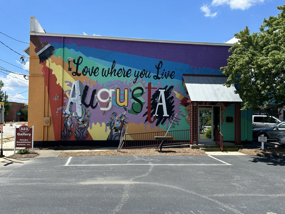 mural in Augusta by artist unknown.