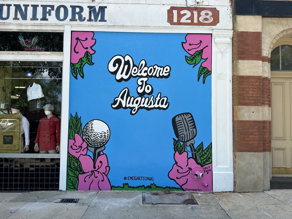 mural in Augusta by artist unknown.