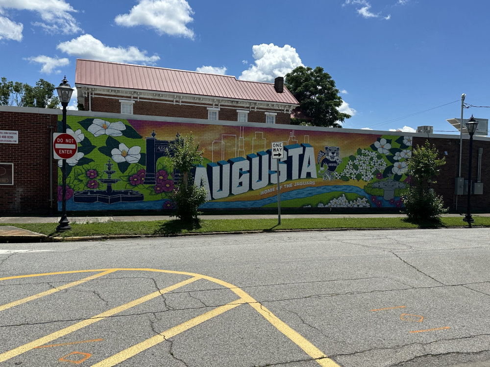 mural in Augusta by artist unknown.