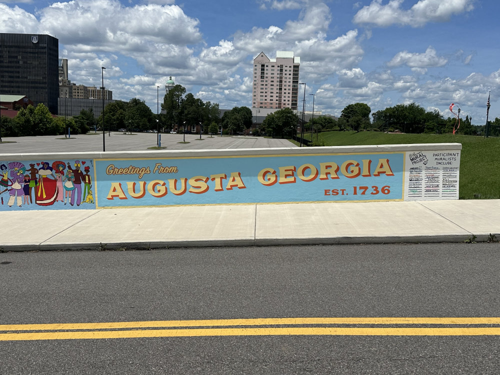 mural in Augusta by artist unknown.